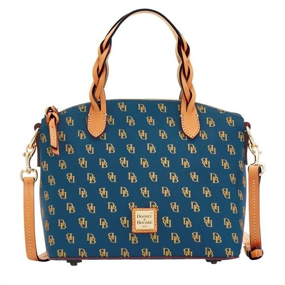 New! DOONEY & BOURKE Blakely Small Celeste Signature Satchel Handbag Crossbody - Picture 3 of 6